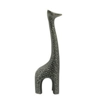 Kingston Living 12 siva polu sjajna završna obrada žiraffe tablice skulptura
