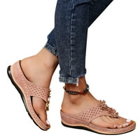 Wofedyo papuče za žene Ljeto ljeto rimske udobne sandale s klizanjem na klip nožni flip flops klizač