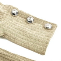 Ženski pulover džemperi Girls Pulover Dukseri dugih rukava prevelizirani kaki 2xl