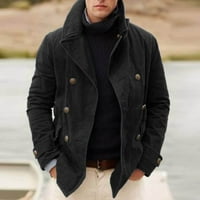 Daqian s dugim rukavima za muškarce, Ležerne prilike, Ležerne prilike Solid Cardigan Multi-gumni kaput