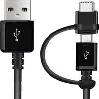 USB-C + microUSB prekidač Cable kompatibilan sa Samsung S Fe pruža sve oko istinskih brzina brzog brzog