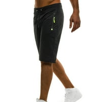 Sportske čvrste kratke hlače Muška srednja ležerna sa zip strukom Stretch kratke hlače Crckstring muške