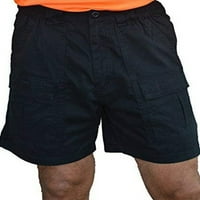 Prednji protočni muški kratki kratki kratke hlače, kratke hlače Elastična struka DRKA Vježba višestruki