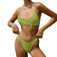 Kupaći kostimi Žene Žene Bandeau zavoj bikini set push-up brazilski kupaći kostimi kupaći kostimi kupaći