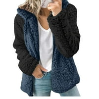 HGW kaputi za žene plus veličine Žene topli kaput jakna o vratu patentni zatvarač dugih rukava u boji