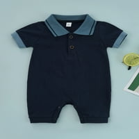 Aturuste novorođenčad za bebe Dječak ljetna odjeća pamučna solidna boja kratki rukav dizajn dizajn Trougle