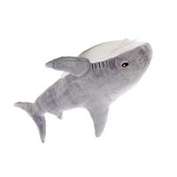 Lijepa lutka s morskom psom jastuci jastuci za kid igračku plišanu igračku za domaću svijetlu sivu