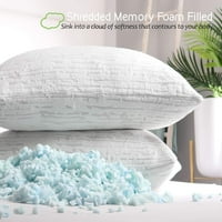Klara Clark Bamboo Jastuci, jastuk za krevet za pjenu sa ultra mogu se ukloniti ultra cool bamboo izbijen