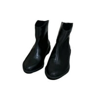 Colisha Women Cenkleove čizme casual haljina čizme zatvaračice čizme dame udobne čizme šiljastih cipela crna 6