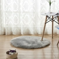 Yebay meka akrilna vlakna okrugla mat tepih za spavaću sobu dnevni boravak s podnim dvorišnim trpezarijom,