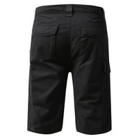Ljeto uštedu klirence kratke hlače Miarhb Muška ravna odjeća Tanka sporta Ravna obrezana Crna XL