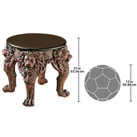 Dizajn Toscano Lord Raffles Lion noga bočni stol