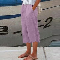 Giligiliso ženske ležerne elastične labave hlače ravno široke pantalone za noge