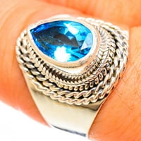 Swiss Blue Topaz Veličina prstena - Ručno rađena boho Vintage Jewelry Ring124334