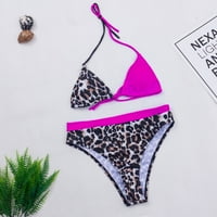 TAWOP THONG BIKINI kupaći kostim za žene Seksi jedno leto bikini kupaći kostim ružičaste veličine 6