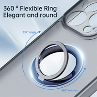 -Po kompatibilan sa iPhone Pro Slim futrolom, udarnom slučaju protiv ogrebotine sa ugrađenim 360 ° okretnim