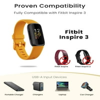 Sinocc Punjač za Fitbit Inspire Health & Fitness Tracker 3.3ft Brzo zamena za punjenje FITBIT INSPIRE