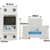 Lierteer Din Rail Digital jednofazni resetiranje nula energije mjerač kWh vatmeter električna energija
