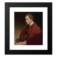George Romney crni moderni uokvireni muzej umjetničko otisak pod nazivom - Portret Sir Thomasa Franklanda,