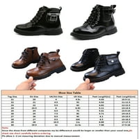 Ymiytan Girl Comfort Boot School Flat cipele Djeca prozračne sredine čizme za gležnjeve crne cipele
