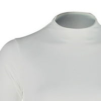 Majice za žene Trendy Dressy Ležerne izloženost pupak dugih rukava O vrat bluza s bluzama majica