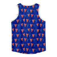 4. jula grafički mišićni majica bez rukava crvene plave zvijezde Eagle USA za zastavu Tank tee američki