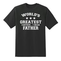 Najveći svjetski Farter, mislim na oca smiješne muške grafičke majice crne, xxl