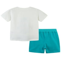 NIUER TODDLER CRATSString Ljeto Dva odjeća Dječaci Ležerne prilike Ravne noge + Mini hlače Životinjski