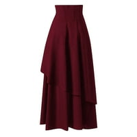 Luiyenes Gothic suknje Veze na pola suknje Vintage modna ležerna suknja
