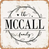 Metalni znak - McCall porodica - Vintage Rusty izgled