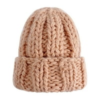 LED lagana bejzbol kapa pletena šešir modne žene zimska solidna boja grubo vunena šešir jednostavna
