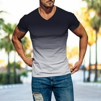 Košulje za muškarce Modni povremeni sportovi Udobne čvrste boje tanka kratkih rukava V ret
