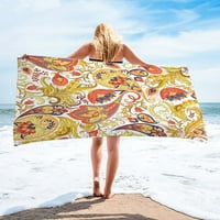 Hesxuno ručnik za plažu od mikrovlakana super lagana šarena ručnik za kupanje otporna na plažu sa višenamjenskim