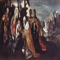 Oglađivanje kraljeva, Jacopo Tintoretto Poster Print