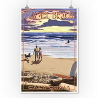 Plaža Carmel, Kalifornija, Sunset Beach scena