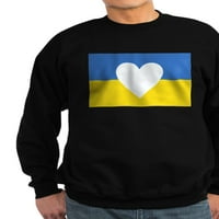 Cafepress - Ukrajinska dukserica za srce - Klasična dukserica za posadu