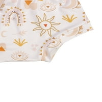 Thefound Baby dojenčad ljetne kratke hlače Postavite crtani Flamingo tiskani kratki rukav kratki hlače