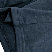 Zodanni MENS Polo majica s dugim rukavima Bluza Redovna fit vrhova Casual TEE radna majica Royal Blue