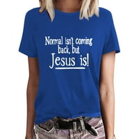 HGW Normal se ne vraća. Isus je košulja u svojoj ljubavi grafički grafički tee vintage Isus plus veličine