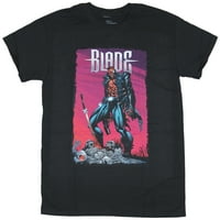 Blade Vampire Hunter MENS majica - Slika u stilu komičnog stila na hrpu slike kostiju