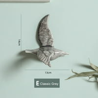 3D keramičke leteće ptice zidni dekor kreativne ptice viseći ukras za dom izdržljiv za dnevni boravak