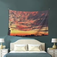 Sky Sunset Fantasy zidni dekor tapiserija Soba za spavaću sobu Spavaća soba Hangings Tapistry City Horizon,