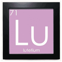 Kesteri elementi Period Tabela Lanthanide Lutetium Lu Crna Square Frame Slika Zidna stolna