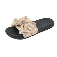 DRESSY sandale za ženske ljetne pete - plaža Bowknot casual sandale zlatne veličine 7
