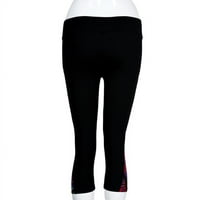 Labakihah Yoga & Nbsp; Hlače Žene Fitness Yoga Sportske hlače Srednja tiskana Stretch Obrezane hlače