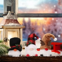Veki božićni ukrasi crtani sa laganom blistavim lutkama božićno drvce Privjesak vijenac