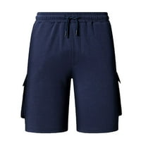 Eguiwyn Muške dukseve Slobodno sportove Fitness Multi-džepne kratke hlače za muške hlače za muškarce