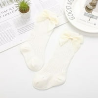 Dječje čarape Duge cijevi Socks Mesh Bowknot Mosquito Socks Stripe Dječje čarape za Toddler