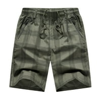 Teretne kratke hlače za muškarce muški proljetni ljetni prugasti džepni vrpca obrezana funkcionalna