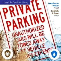 Privatni parking Neovlašteni automobili Vučeni znak, aluminijum